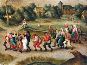 Pellegrinaggio di epilettici a Molenbeek da Pieter the Younger Brueghel