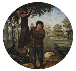 Rubare il nido degli uccelli da Pieter Brueghel the Younger
