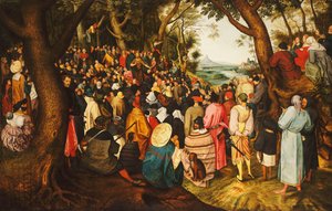 San Giovanni Battista che predica nel deserto, c.1633-50 da Pieter Brueghel the Younger