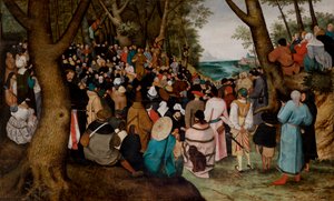Sermone di San Giovanni Battista da Pieter the Younger Brueghel