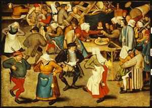 La danza nuziale al chiuso da Pieter Brueghel the Younger