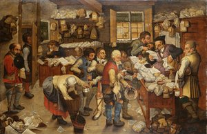 Il pagamento della decima, 1619 da Pieter Brueghel the Younger