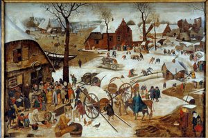 Il pagamento della decima o il censimento a Betlemme da Pieter the Younger Brueghel