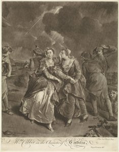 Attrice Susannah Maria Cibber nel ruolo di Cordelia da Pieter van Bleeck