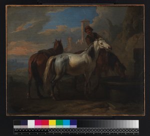 Cavalli che bevono a una fontana, prima del 1720
