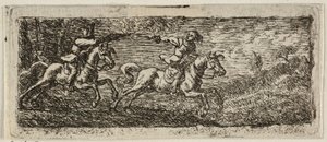 Due cavalieri in lotta