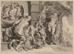 Erichthonios nel suo cesto da Pieter van Sompel after Sir Peter Paul Rubens