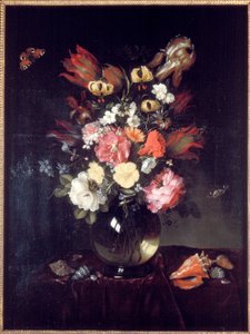 Vaso e fiori, 1655 da Pieter van de Venne