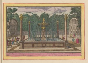 Fontana del tiratore di spine nei giardini del Palazzo Reale di Aranjuez da Pieter van den Berge