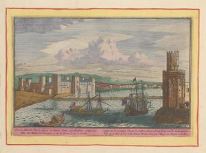 Veduta della Torre del Oro e del sobborgo Triana a Siviglia da Pieter van den Berge