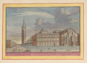 Cattedrale e torre Giralda a Siviglia da Pieter van den Berge