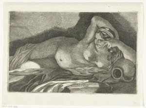 Nudo femminile reclinato da Pieter van den Berge