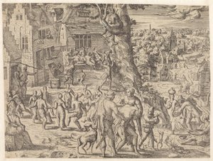 Festa contadina da Pieter van der Borcht (I) (attributed to)