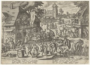 Festa della Gilda di San Sebastiano da Pieter van der Borcht (I)