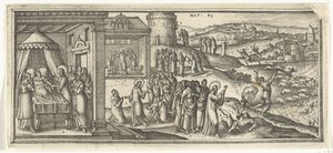 Guarigioni di Cristo Scene bibliche (titolo della serie) da Pieter van der Borcht (I)