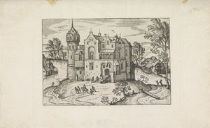 Castello su un fiume da Pieter van der Borcht (I)
