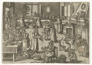 Laboratorio di colletti, Apenspel (serie) da Pieter van der Borcht (I)