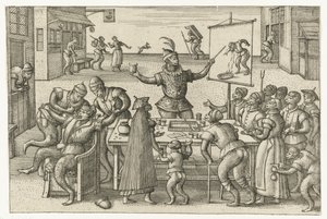 Ciarlatano (Gioco delle scimmie) da Pieter van der Borcht (I)
