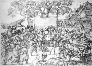 Il banchetto di nozze, 1560 da Pieter van der Borcht