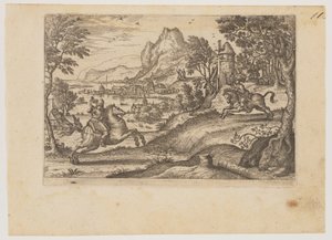 Due cavalieri e un mandriano da Pieter van der Borcht