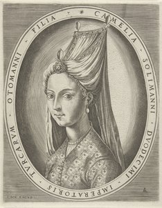 Ritratto di Camalia, figlia di Solimano I il Magnifico da Pieter van der Heyden