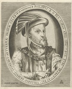 Ritratto di Filippo II, re di Spagna, Ritratti di sovrani (titolo della serie) da Pieter van der Heyden