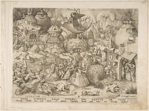 Superbia da I Sette Peccati Capitali, 1558 da Pieter van der Heyden