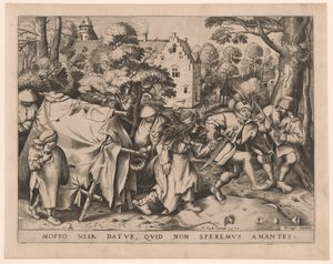 La sposa sporca, ovvero il matrimonio di Mopsus e Nisa da Pieter van der Heyden
