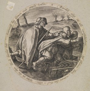 I ciechi che guidano i ciechi da Pieter van der Heyden