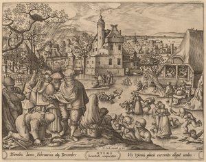 Inverno da Pieter van der Heyden after Hans Bol