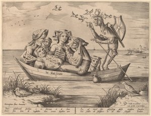 La nave dei folli da Pieter van der Heyden after Hieronymus Bosch