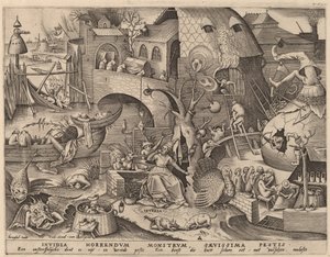 Invidia da Pieter van der Heyden after Pieter Bruegel the Elder