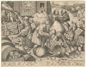 Ogni uomo da Pieter van der Heyden after Pieter Bruegel the Elder