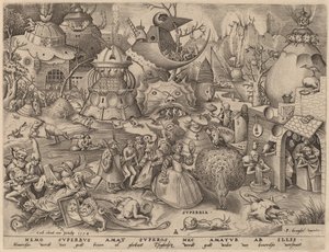 Orgoglio da Pieter van der Heyden after Pieter Bruegel the Elder