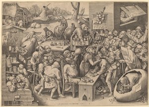 La strega di Malleghem da Pieter van der Heyden after Pieter Bruegel the Elder