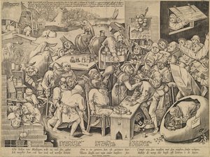 La Strega di Malleghem da Pieter van der Heyden after Pieter Bruegel the Elder