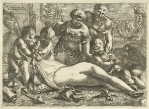 Una baccante ubriaca da Pieter van der Plas (II)