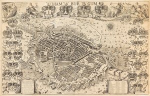 Mappa di Amburgo da Pietersen