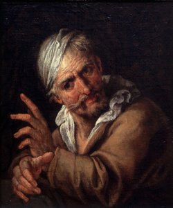 Volto di un vecchio da Pietro  Della Vecchia