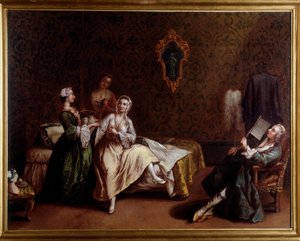 Il risveglio della signora da Pietro (after) Longhi