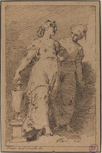 Due giovani donne da Pietro Antonio Novelli