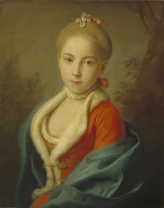 Ritratto della Principessa Caterina di Holstein-Beck 1750-1811, 1760-1762 da Pietro Antonio Rotari
