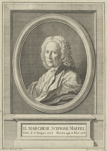 Ritratto del poeta Scipione Maffei 1675-1755, c. 1750 da Pietro Antonio Rotari