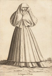 La cortigiana di Roma, ca. 1580 da Pietro Bertelli.