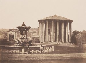 Tempio di Vesta, anni 1850 da Pietro Dovizielli