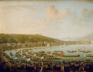 La partenza di Carlo III di Spagna dalla baia di Napoli