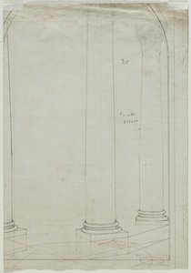 Disegno Architettonico di Colonne (verso)