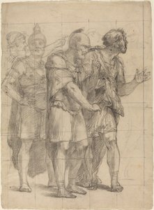 Quattro guerrieri in piedi da Pietro Fancelli