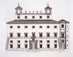 Palazzo Serenissima, Casa Medici, sulla Collina del Pincio, Roma, da 