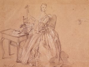 Una donna che fila da Pietro Longhi